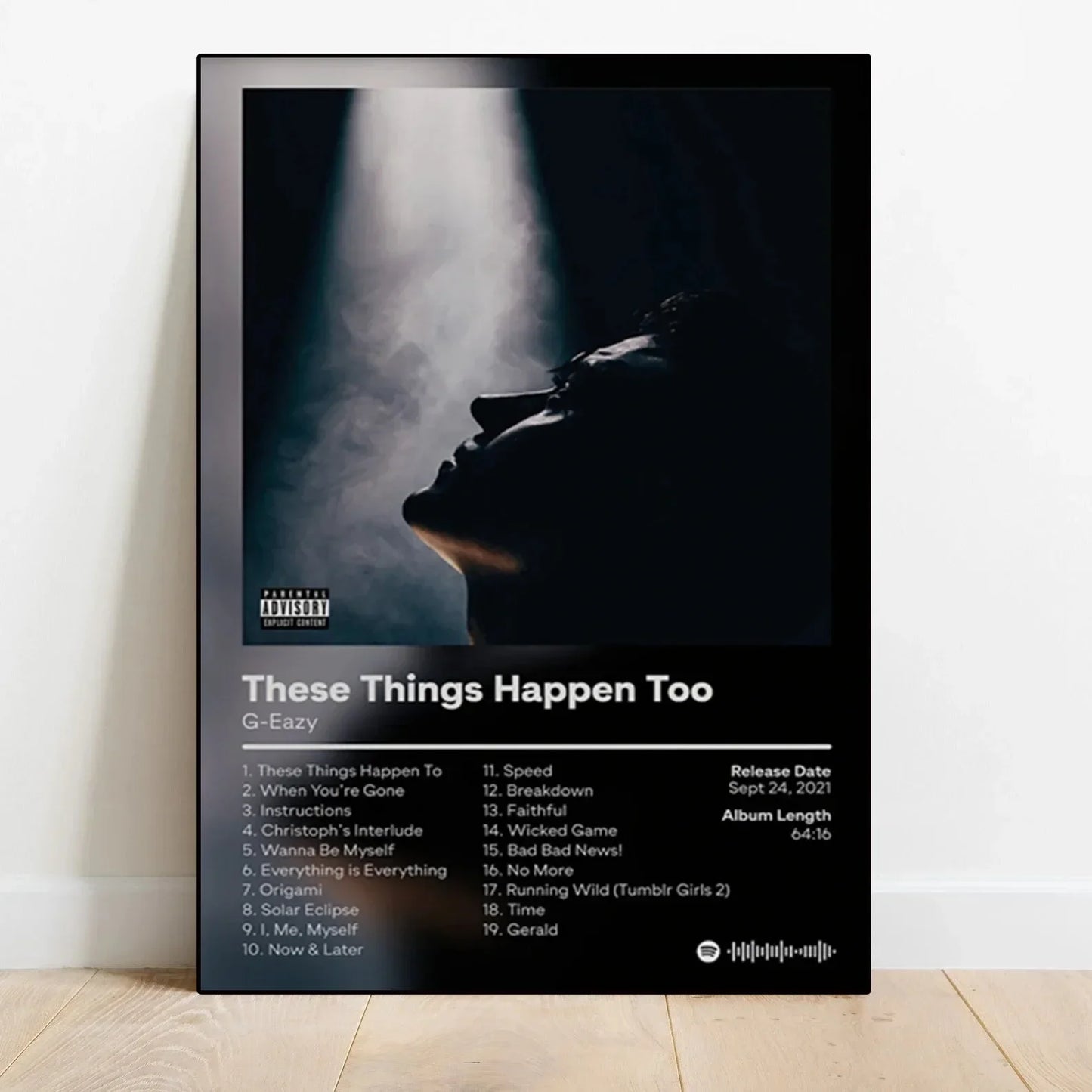 Pop Rap Music Album Cover G Eazy Canvas Painting Poster Aesthetic Rapper These Things Happen Too Wall Art for Home Decoration Peaceful Pleasures Health and Wellness