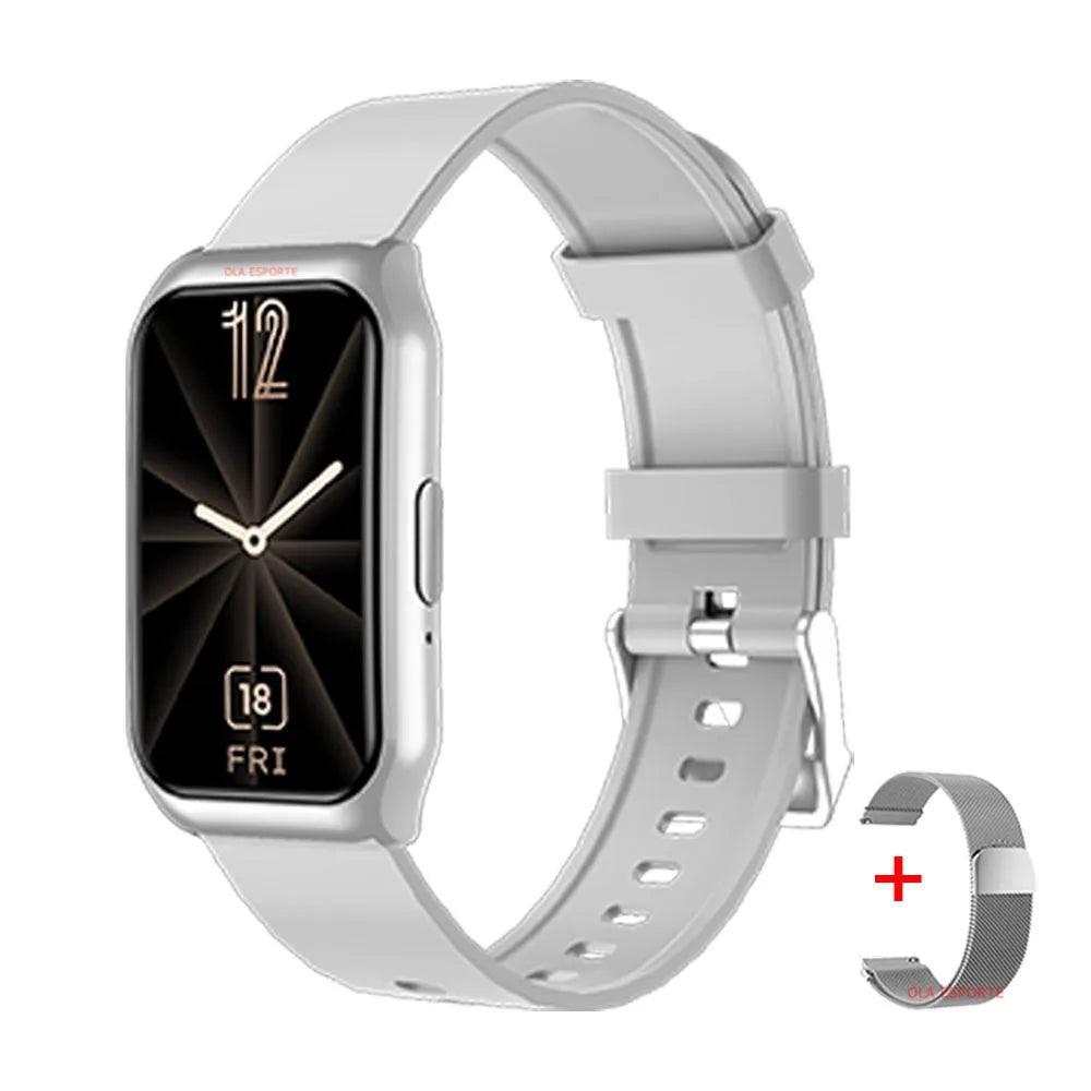 2026 New Smart Watch Bluetooth Calling GPS Heart Rate&Sleep Monitoring Voice Assistant Men Women IP68 Waterproof Smartwatch MA27 Peaceful Pleasures Health and Wellness Silver Milan