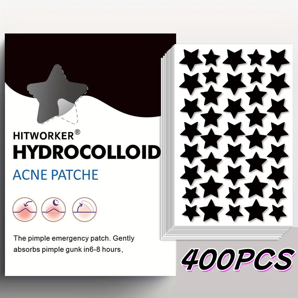 Black Star Hydrocolloid Acne Patches 200/400 Pcs – Ultrathin