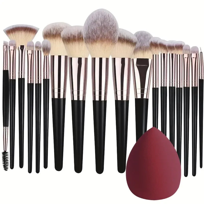 RUNTOIN Makeup Brush Set 3-20PCS – Foundation, Blush & Eye