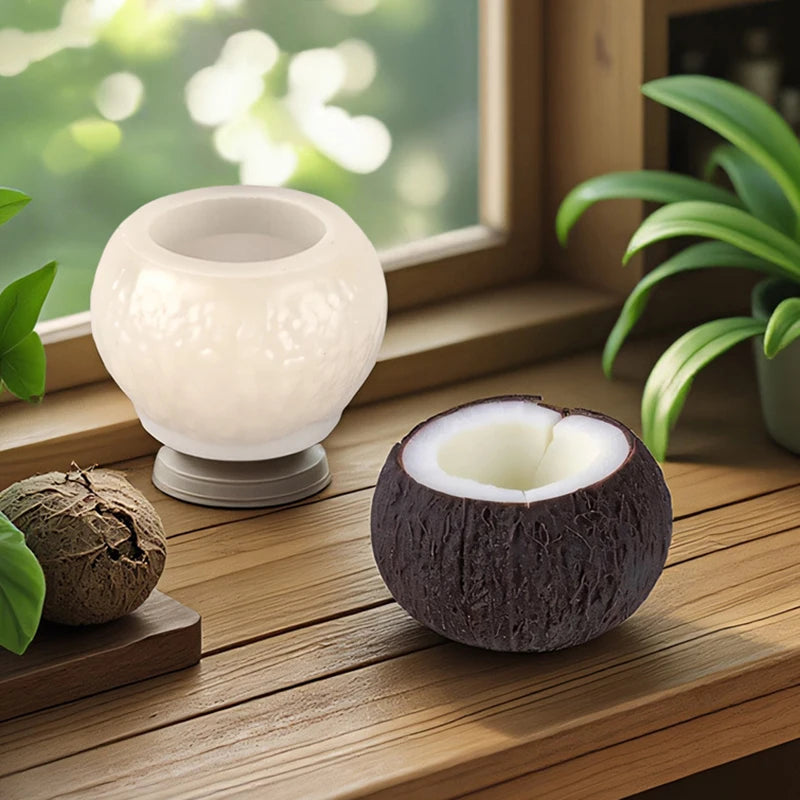 3D Simulation Coconut Silicone Mold DIY Mousse Cake Dessert Chocolate Baking Mould Aromatherapy Candle Gypsum Mould Soap Mold Peaceful Pleasures Health and Wellness