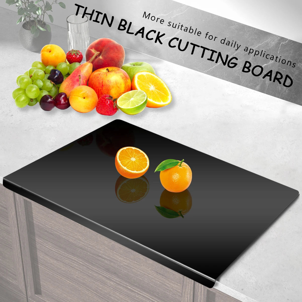 Acrylic Cutting Board With Lip Anti-slip Kitchen Cutting Chopping Boards Counter Countertop Protector Kitchen Accessories Peaceful Pleasures Health and Wellness