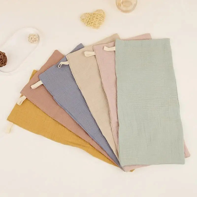 4-Layer Cotton Baby Washcloths – Infant Bib & Bath Towel Set