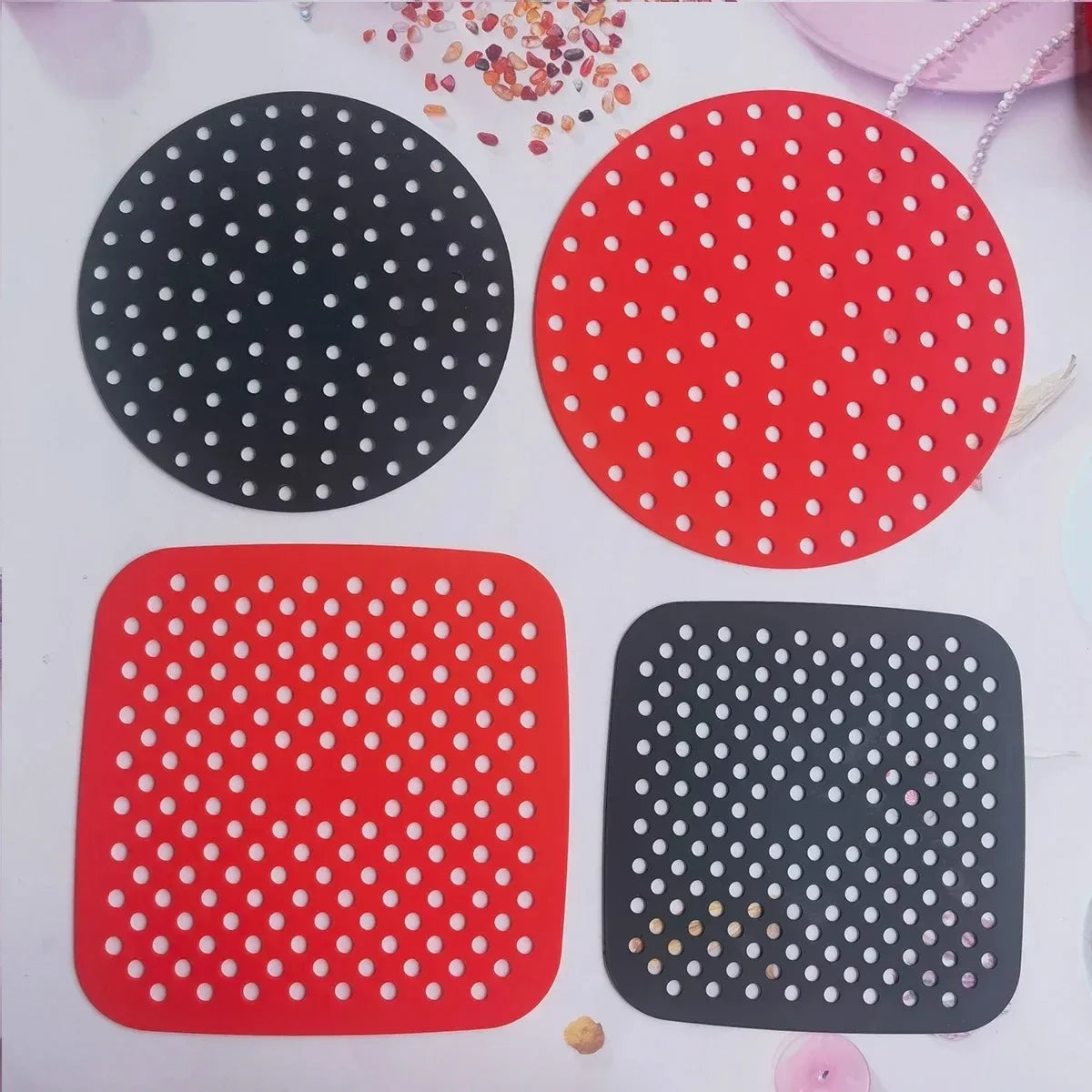 Baking Tray Reposteria Air Fryer Stanles Cup Kitchen Utensils Pan Tool Accessories Pastry Silicone Pad Kitchenware Non-stick Bar Peaceful Pleasures Health and Wellness