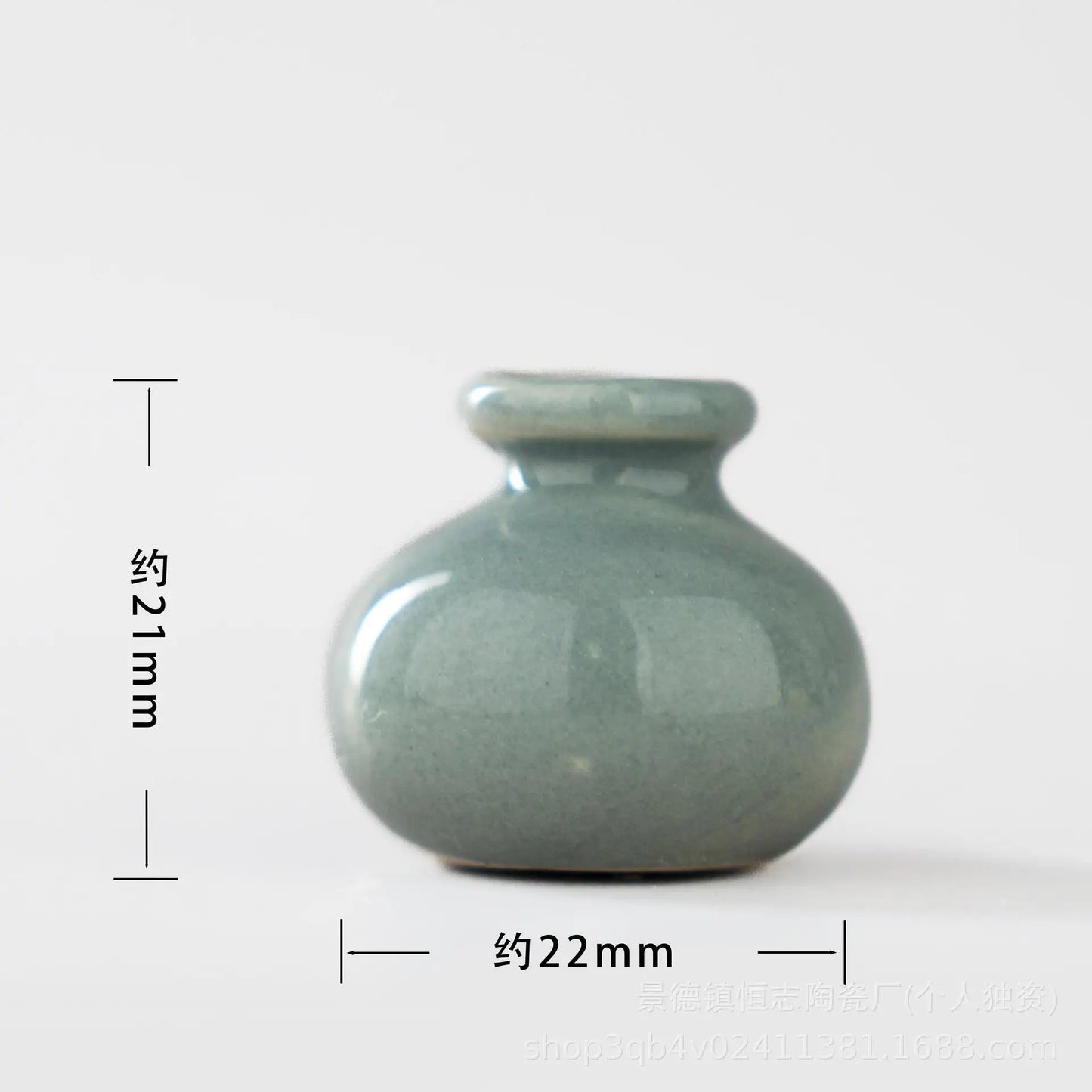 New Mini Ceramic Small Vase Refrigerator Stickers Creatives 3D Three-dimensional Home Decoration Magnet Home Decor Items Fridge Peaceful Pleasures Health and Wellness J