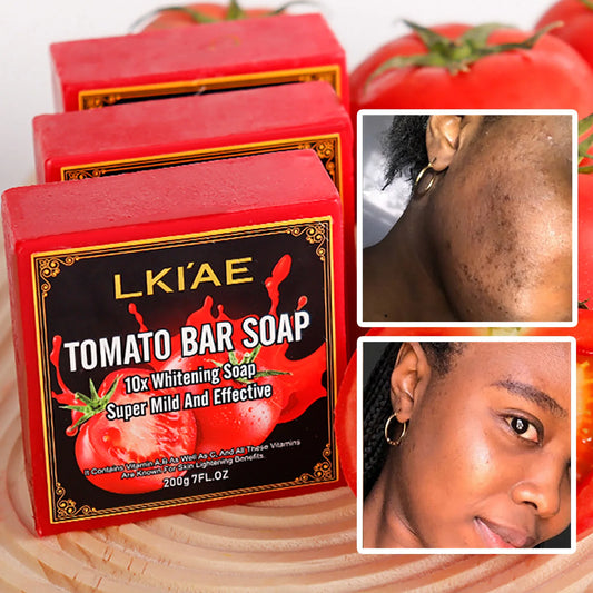 AILKE Tomato Brightening Soap Bar | Even Skin Tone 200g Brightening Soap Bar Peaceful Pleasures Health and Wellness
