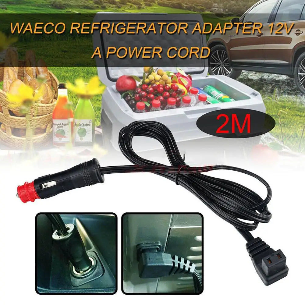 18AWG Car Refrigerator Power Cord Car Refrigerator Plug Car Cigarette Lighter Adapter Refrigerator Heater Extension Cord 2M Peaceful Pleasures Health and Wellness