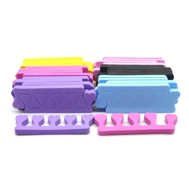 50-Pack Soft Foam Toe Separators for Manicure & Pedicure Toe Separators Peaceful Pleasures Health and Wellness