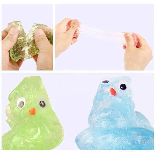 Colorful Non-Newtonian liquid decompression toys for Children Transparent Elastic Modeling Compound Non Toxic Creative Crafts Peaceful Pleasures Health and Wellness