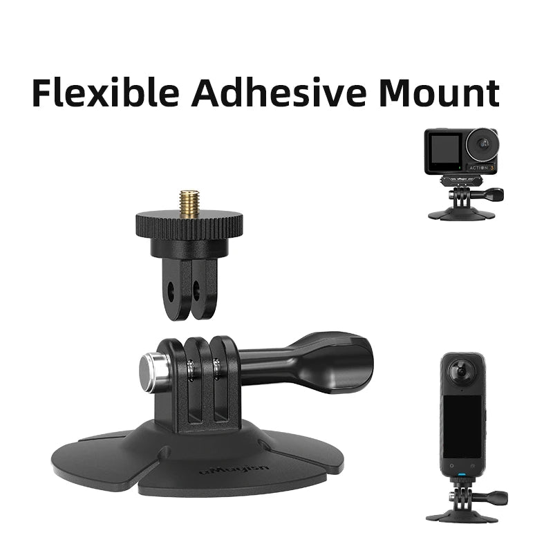 For Insta360 X4 Riding Mount Dock For DJI Action4 Dock Sports Camera Flexible Adhesive Mount Flexible Base Accessories Peaceful Pleasures Health and Wellness