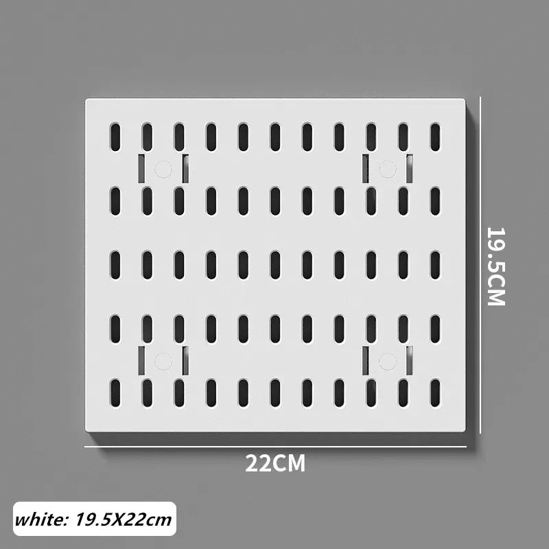 Home Pegboard Wall Hole Board Panels Decor Organizer Holder Mounting