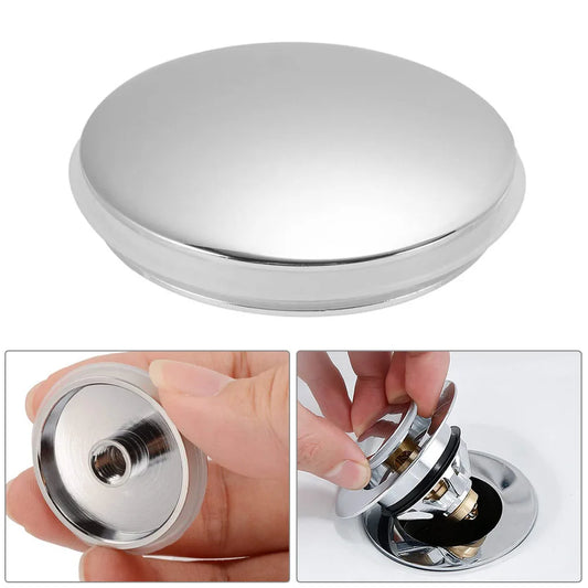 Replacement Sink Basin Waste Plug Click Clack Push Button Bathroom Up Peaceful Pleasures Health and Wellness Default Title