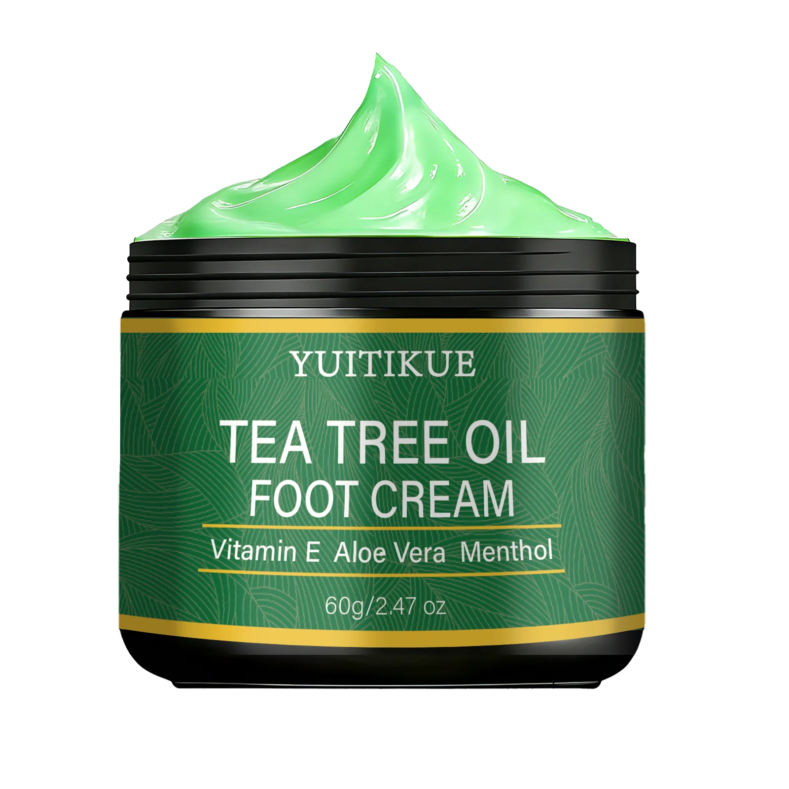 Yuitikue Tea Tree Oil Foot Cream, 60g Infused with Vitamin E & Aloe Vera, Moisturizing Foot Care Cream for Dry Cracked Feet Peaceful Pleasures Health and Wellness 1pc 60g