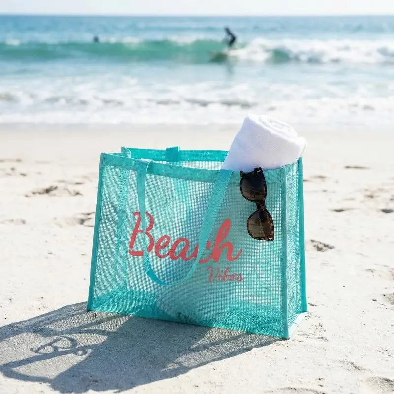 Women's Large Mesh Tote Bag – Beach, Pool, Gym & Travel