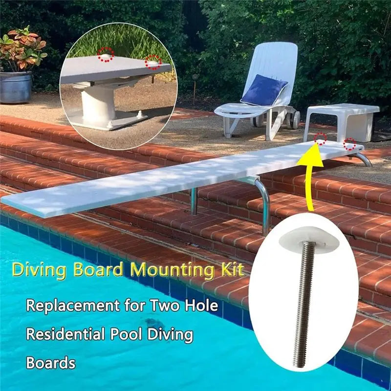 DB-TB-M Diving Board Bolt Kit for Inter-Fab Inground Pools