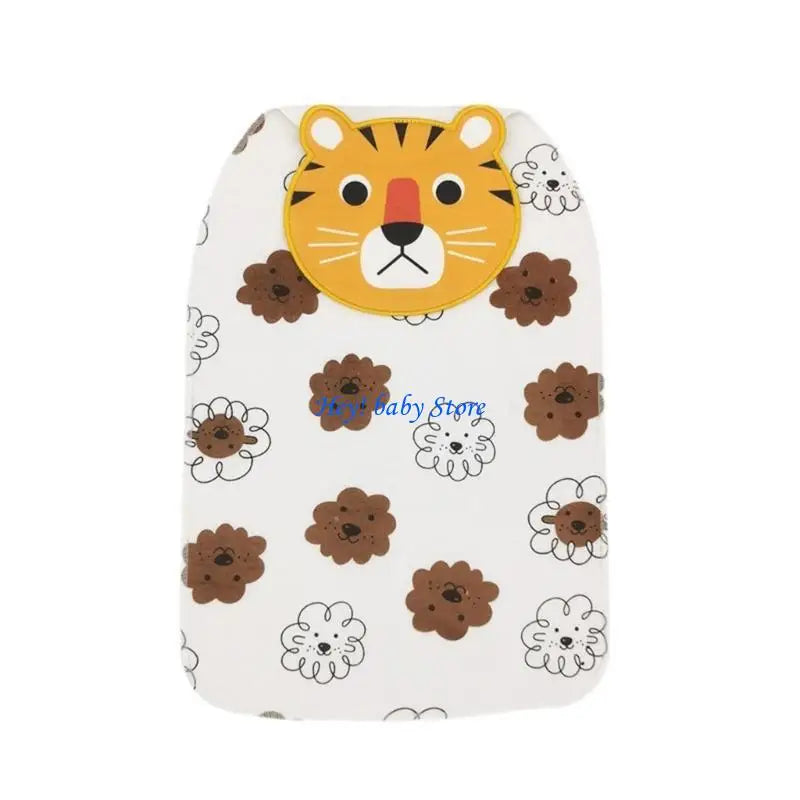 Baby Kids Sweat Absorption Towel | Cartoon Cotton Back Pad