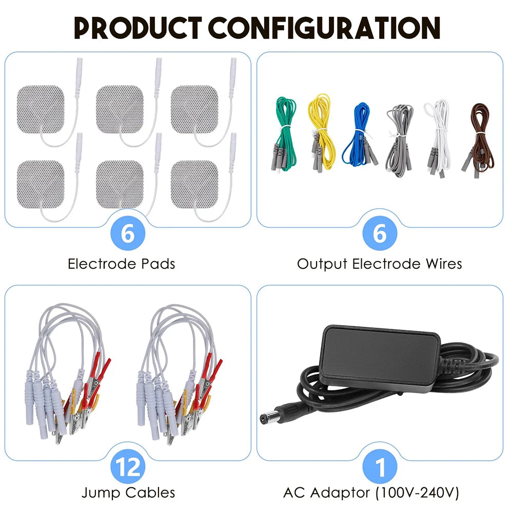 MagCellapy TENS Acupuncture Muscle Stimulator | 6-Output Pain Relief