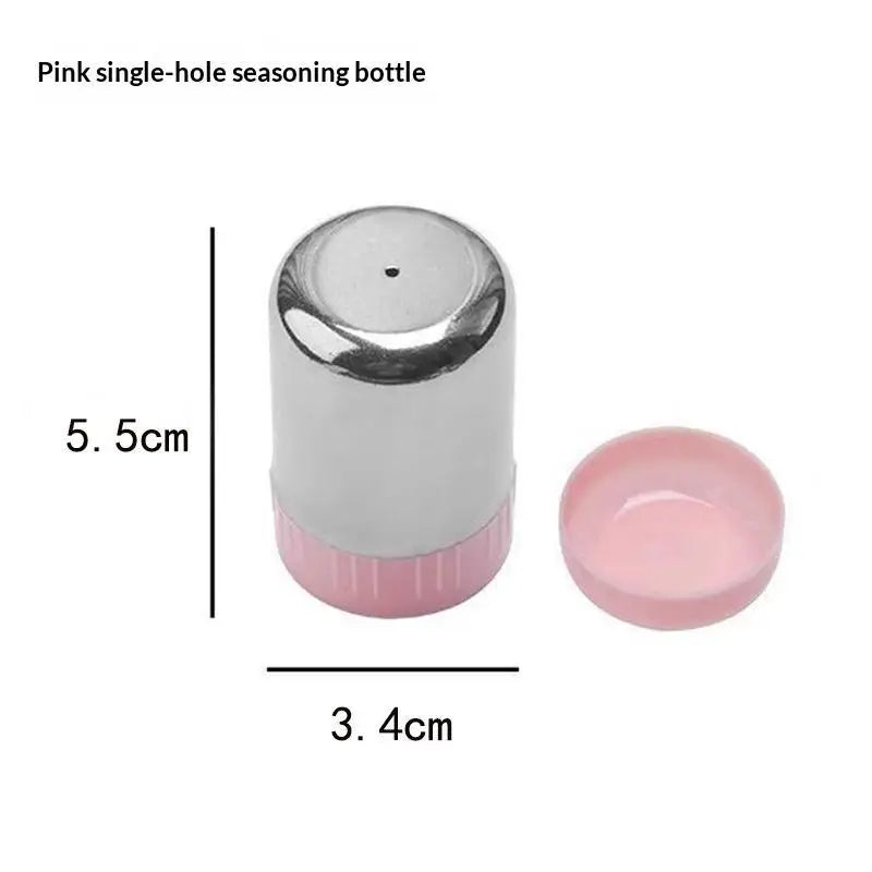 Mini Stainless Steel Salt & Pepper Shaker with Dust Cover