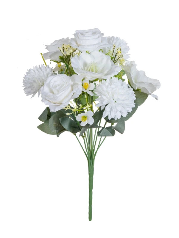 Artificial Silk Rose Flowers for Wedding, Home & Garden Decor