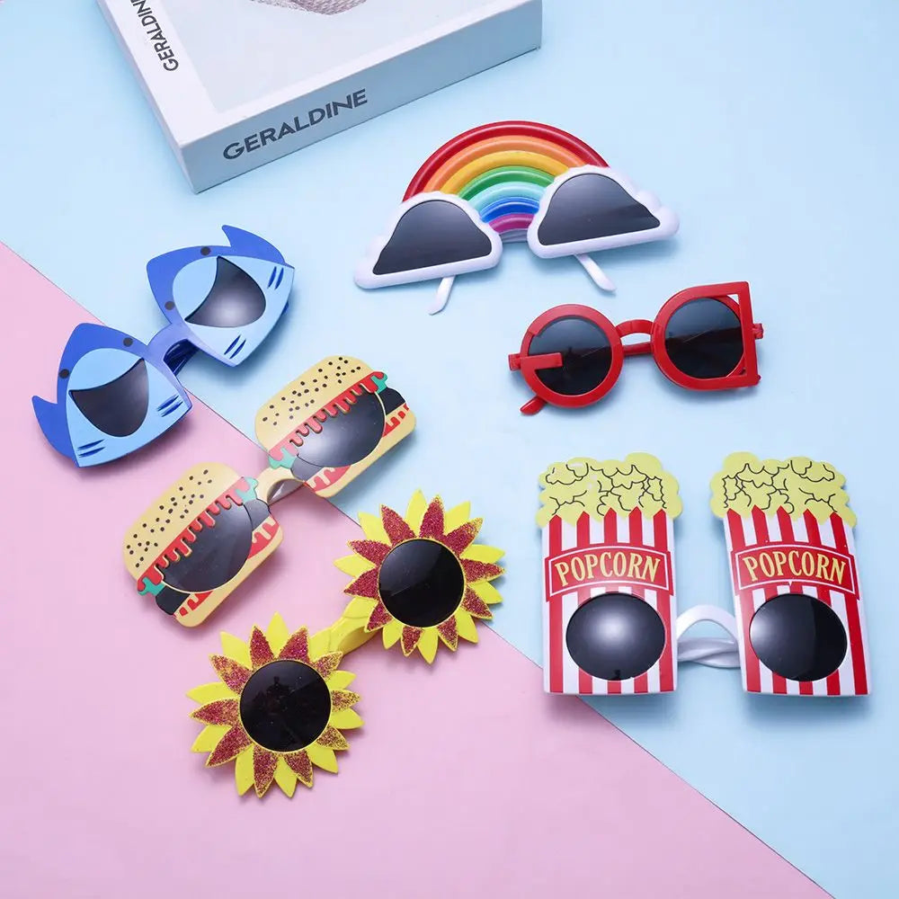 Party Decorative Sunglasses Funny Candle Sunflower Rainbow Dress Prop Sun Glasses Selfie Props Kids Aldult Favor Decor Eyewear Peaceful Pleasures Health and Wellness