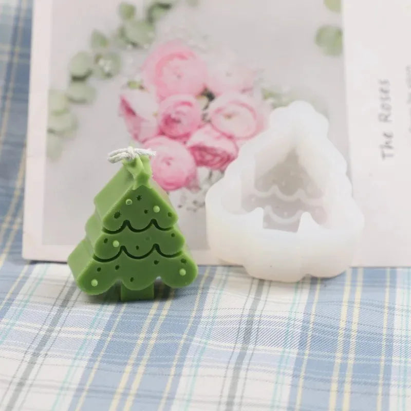 Christmas Silicone Mold Set – Tree, Reindeer & Gingerbread Man