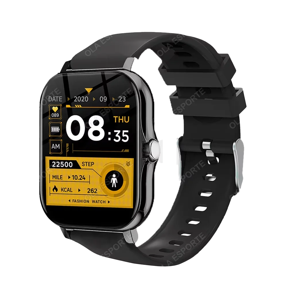 1.83'' Waterproof Smart Watch with Message Answer Call Sleep Monitoring Sports Pedometer Information Alerts For iPhone Android Peaceful Pleasures Health and Wellness Black 1