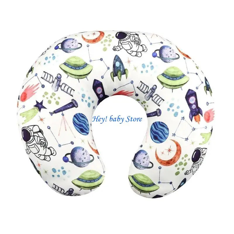 Baby Nursing Pillow Cover | Breathable Cotton, Detachable Sleeve