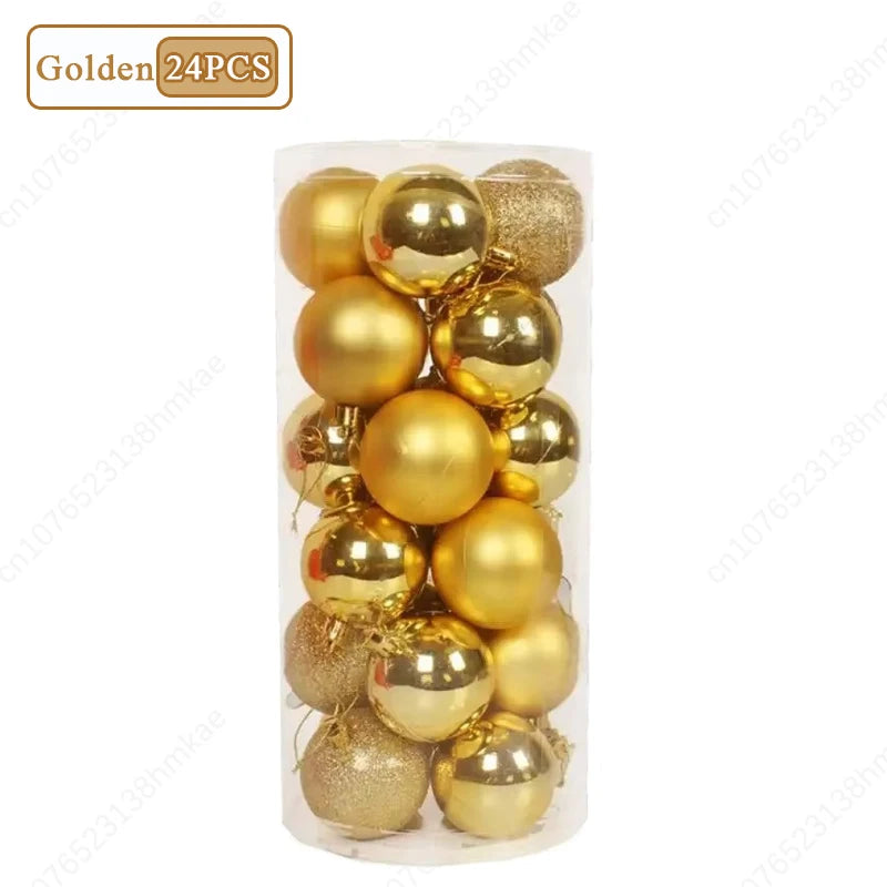 24-Pack Shatterproof Christmas Ball Ornaments | Multicolor Baubles