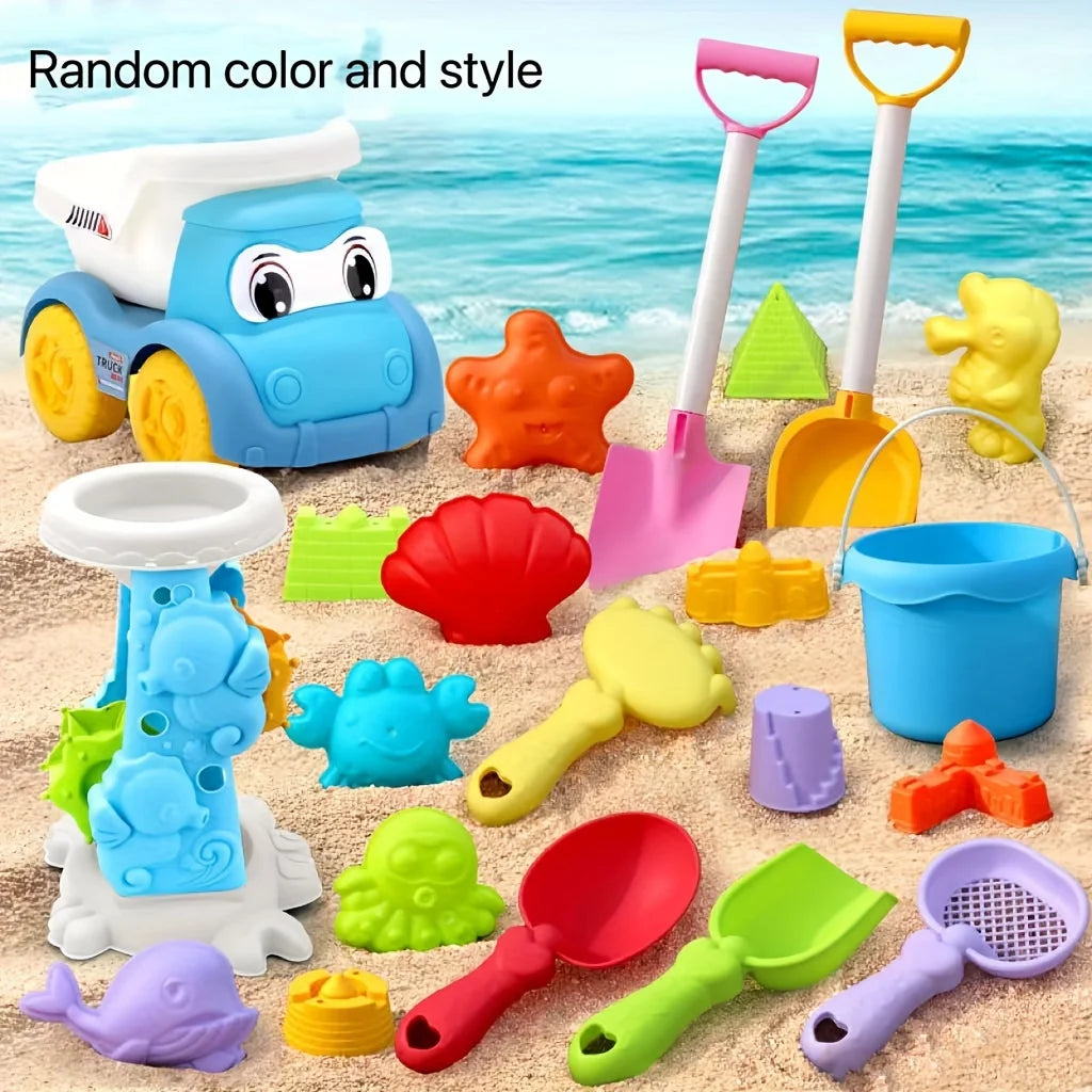 Kids Beach Sand Toys Set – Bucket, Shovel & Rake | SONGYI