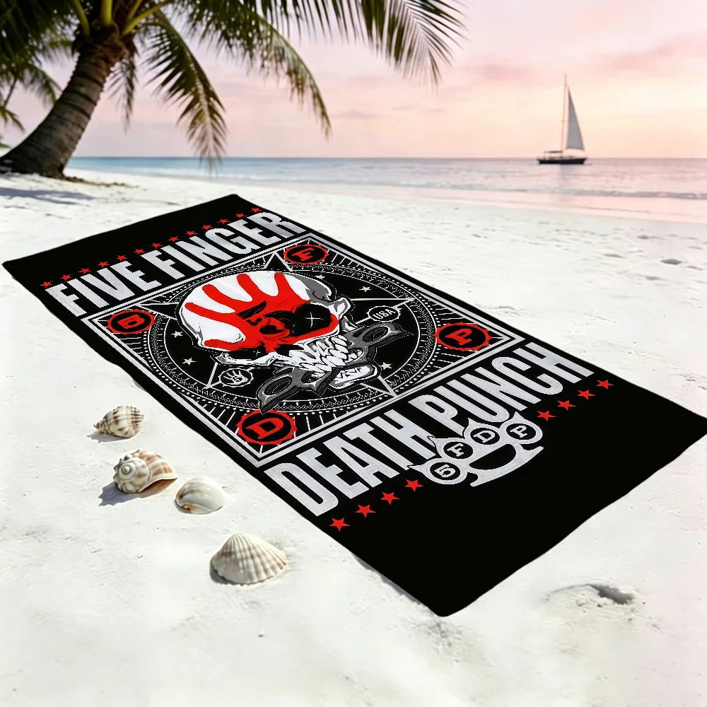 Five Finger Death Punch Quick-Dry Beach Towel | Gym & Travel