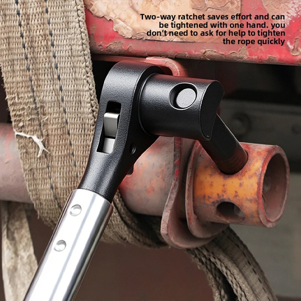 Load-Binder Ratchet Wrench,Multi Functional Truck Binding Rope Tensioner Ratchet Wrench, Universal Portable Hand Securing Wrench Peaceful Pleasures Health and Wellness