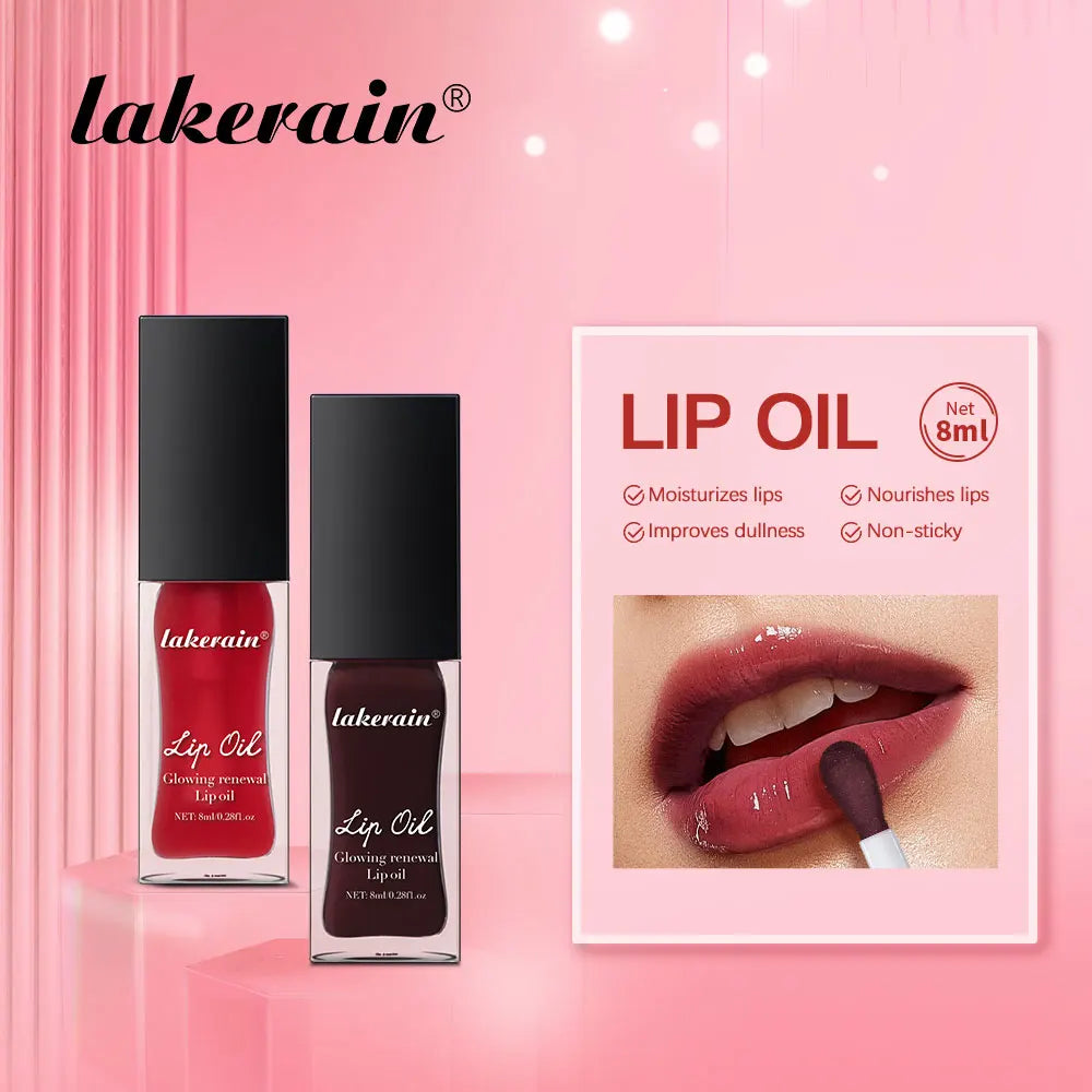 Lakerain moisturizing lip gloss oil moisturizing and plumping lip gloss oil sexy makeup bright color lip oil Peaceful Pleasures Health and Wellness