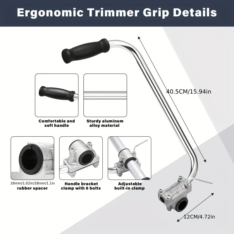 Trimmer Grip String Trimmers Handle Bracket Clamp Landscaping Edging