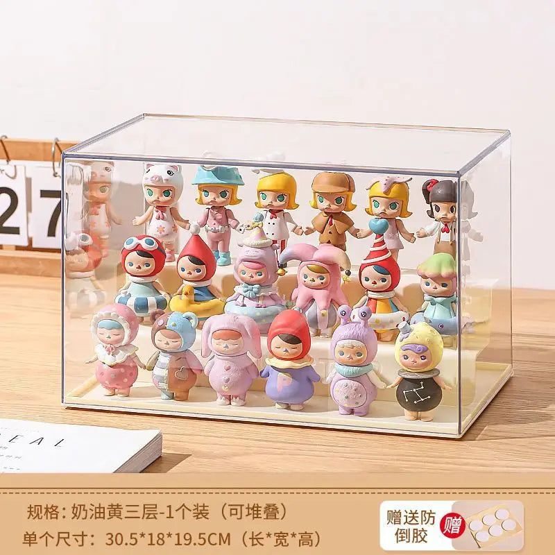 Clear Acrylic Pop Doll Display Box – Dustproof Storage Case