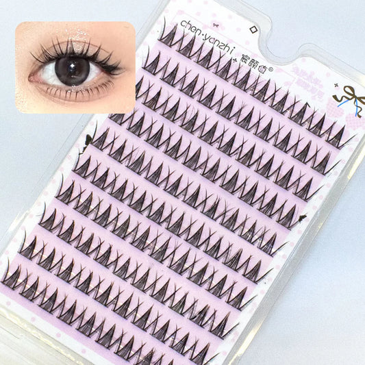Manga Cluster False Eyelashes Glue-Free Natural Volume 10 Rows Cluster False Eyelashes Peaceful Pleasures Health and Wellness