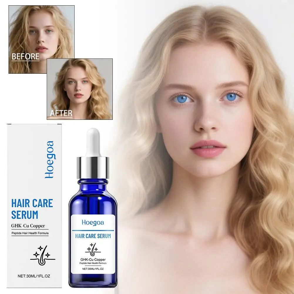 Copper Peptide Hair Serum Ghk-Cu Peptide for Hair Growth Scalp Moisturizer Advanced Regrowth Treatment Root Strengthen Hair Oil Peaceful Pleasures Health and Wellness