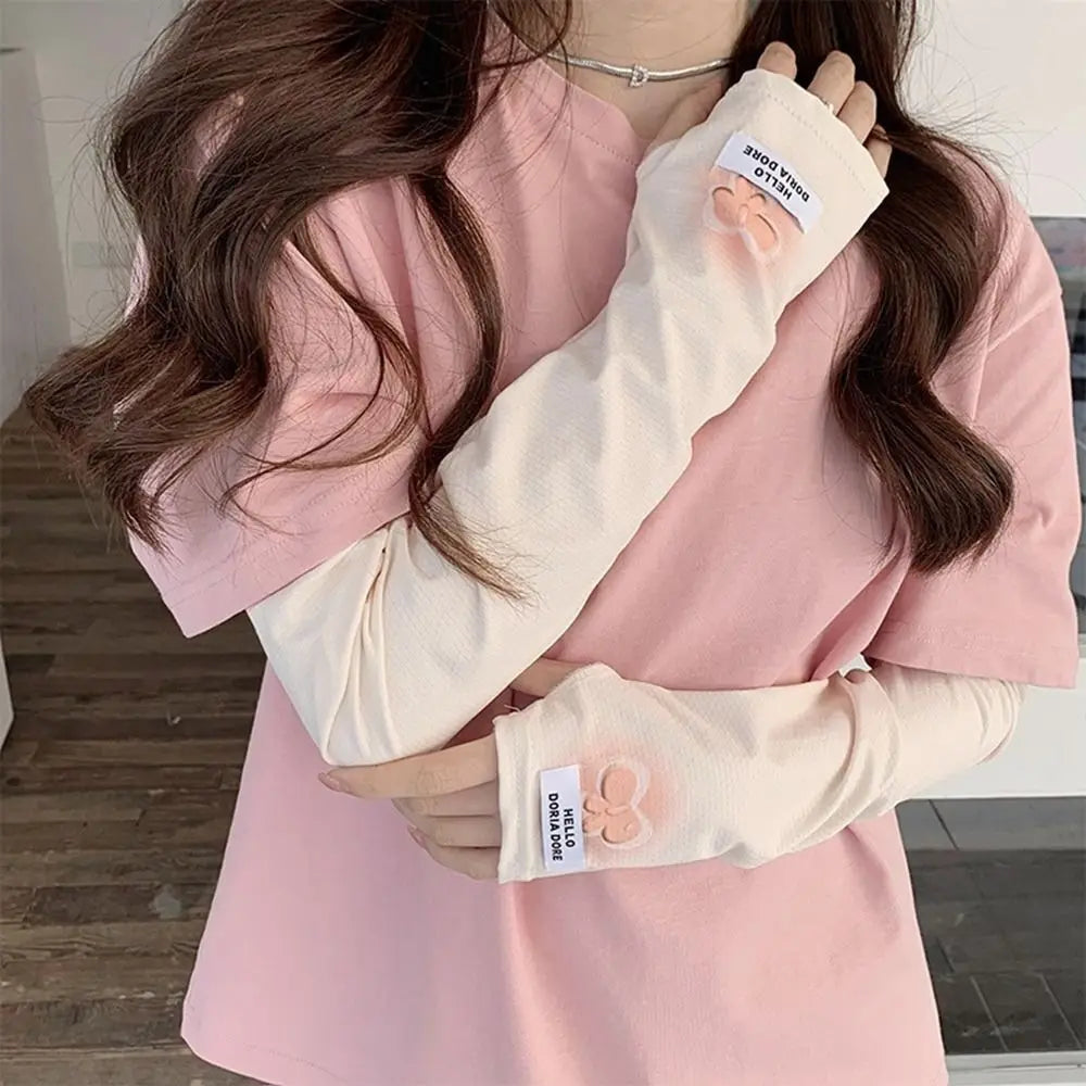 UV Protection Ice Silk Arm Sleeves – Breathable Sun Cover