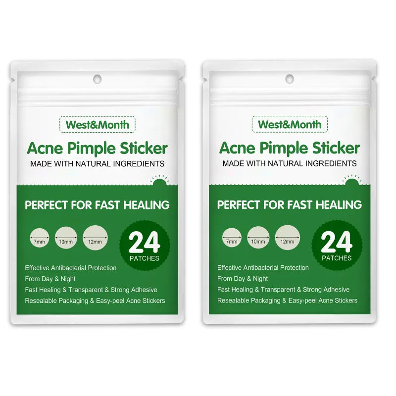 24PCS Hydrocolloid Acne Patches – Salicylic Acid & Glycerin