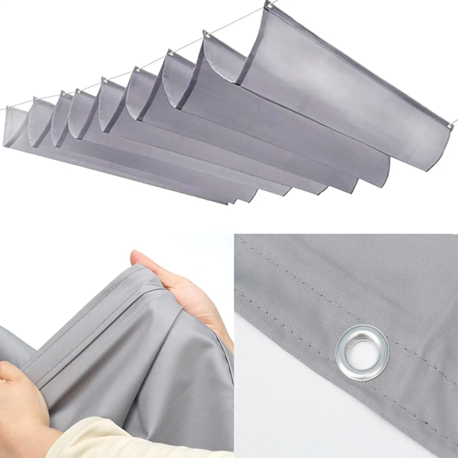 Retractable Shade Sail Lawn UV Block Cover Pergola Shade Cover For Gardeners Homeowners Landscapers Renter Pool Side Balcony Peaceful Pleasures Health and Wellness