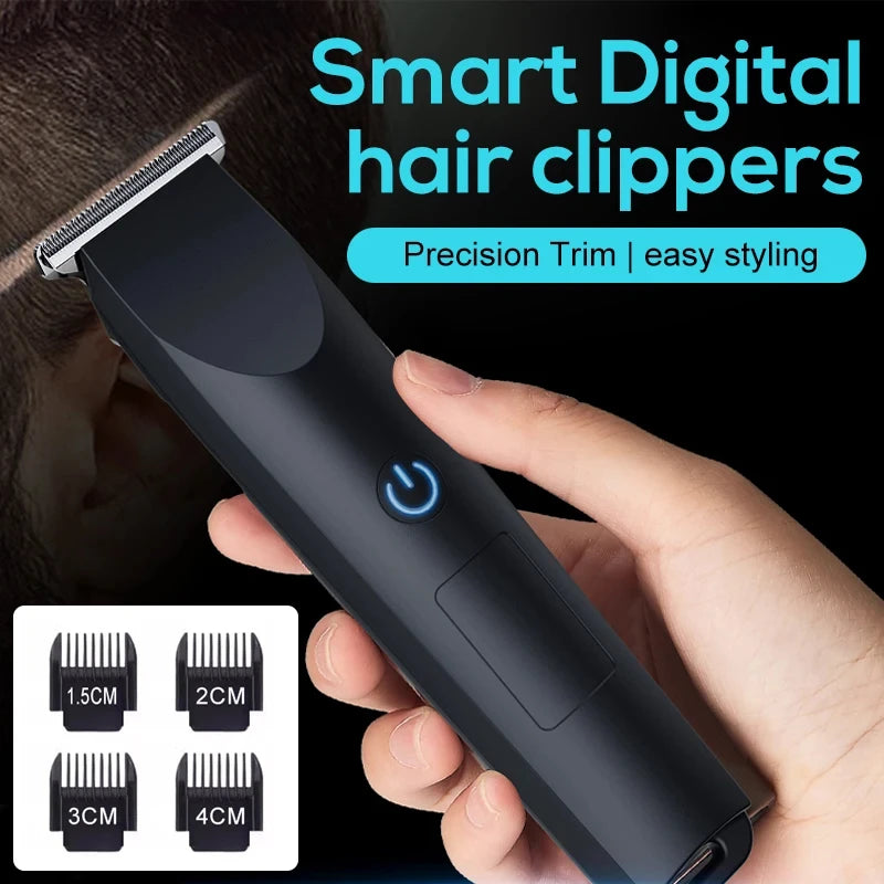 Electric Hair Clipper with Adjustable Cutter Head, USB Charging Design for Hair & Beard Trimming, Cordless Grooming Tool Peaceful Pleasures Health and Wellness