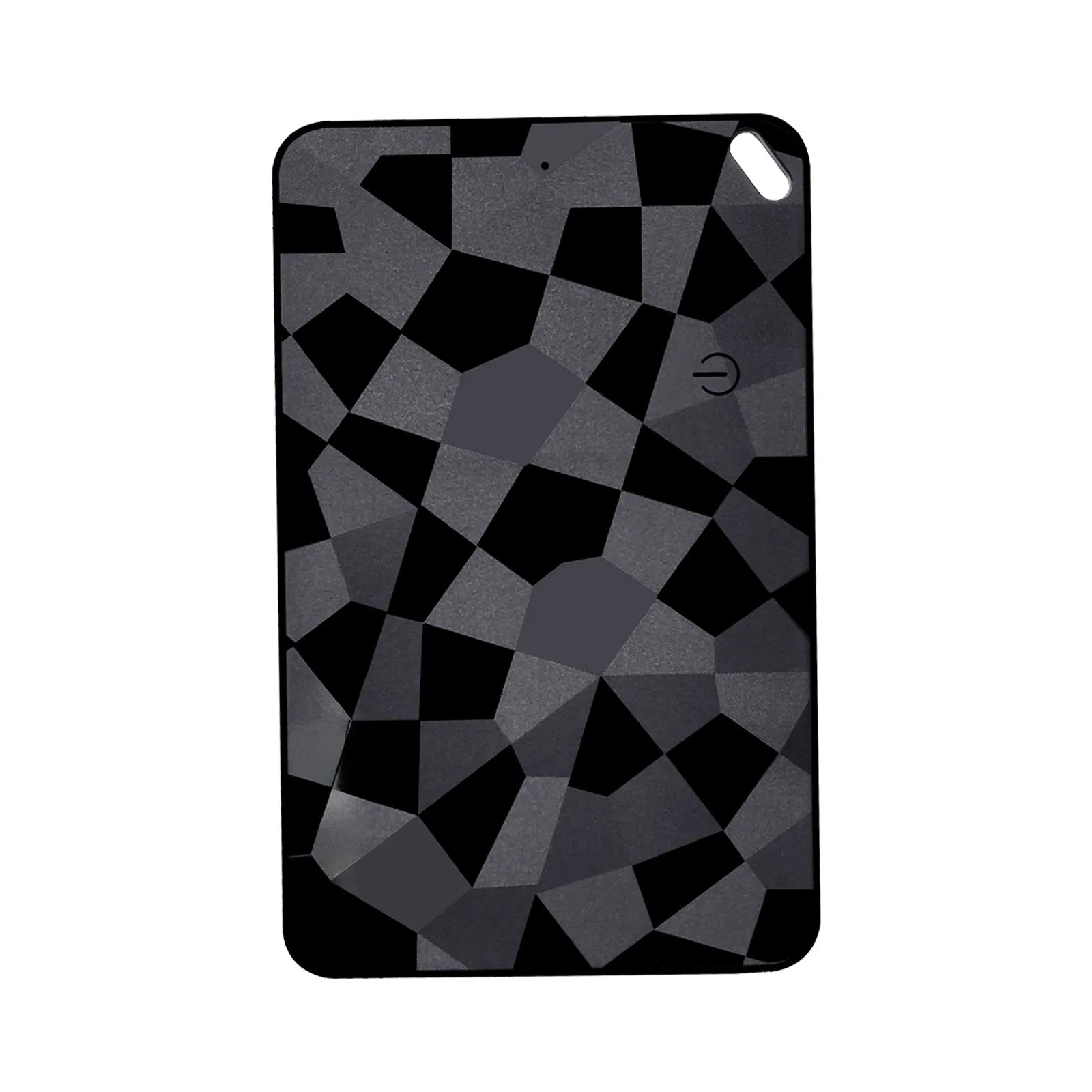 Ultra Thin GPS Tracker Card for Apple Find My & Android Find Hub, Smart Anti-Loss Device Wireless Rechargeable Locator Peaceful Pleasures Health and Wellness black