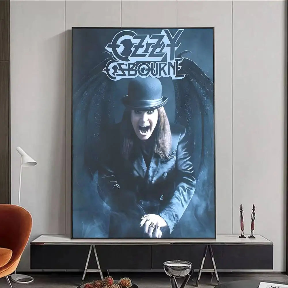Ozzy Osbourne HD Wall Poster | Waterproof PVC Music Decor Music Wall Poster Peaceful Pleasures Health and Wellness z14 50X70cmNoframe