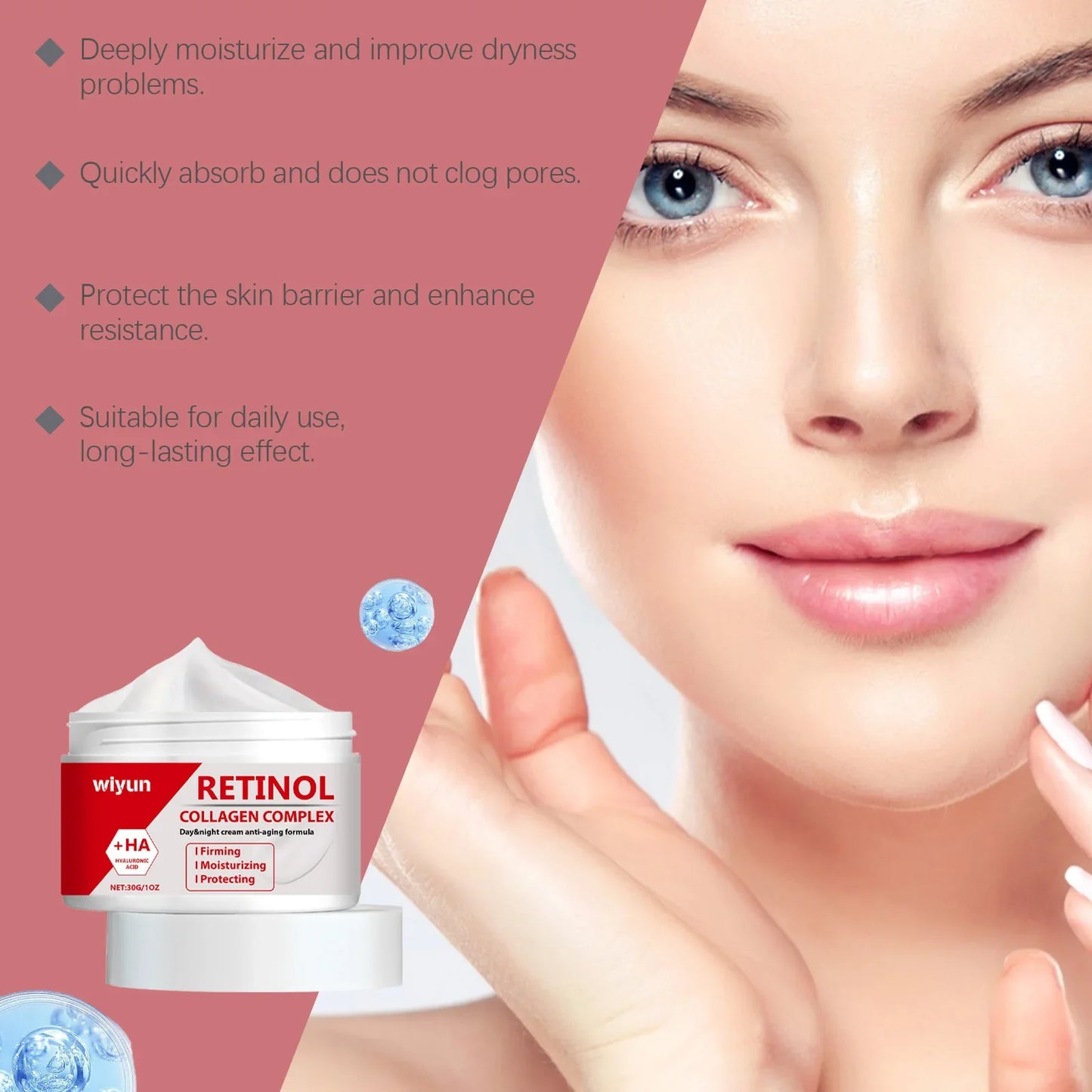 WIYUN Retinol Anti-Aging Face Cream – Firms, Hydrates & Fades Lines
