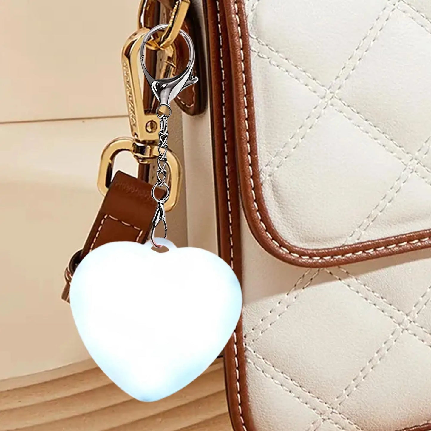 Heart-Shaped LED Purse Light | Touch Sensor Handbag Lamp