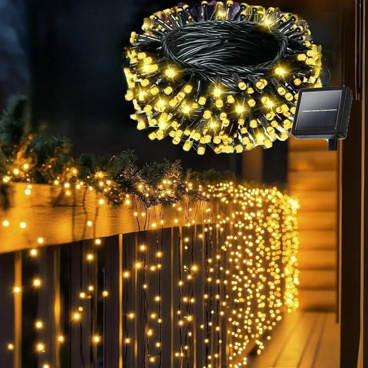 Solar Fairy String Lights Outdoor – 8 Mode IP66 Waterproof LED