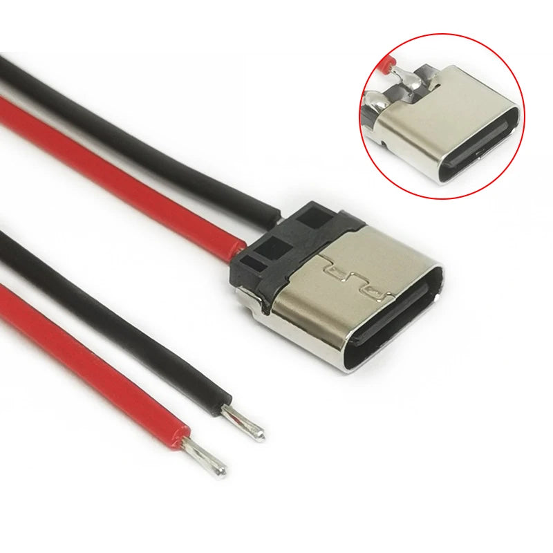 5/10pcs USB Type-C 2P Welding Wire Female Contor Cable For Mobile Phone Charging Peaceful Pleasures Health and Wellness