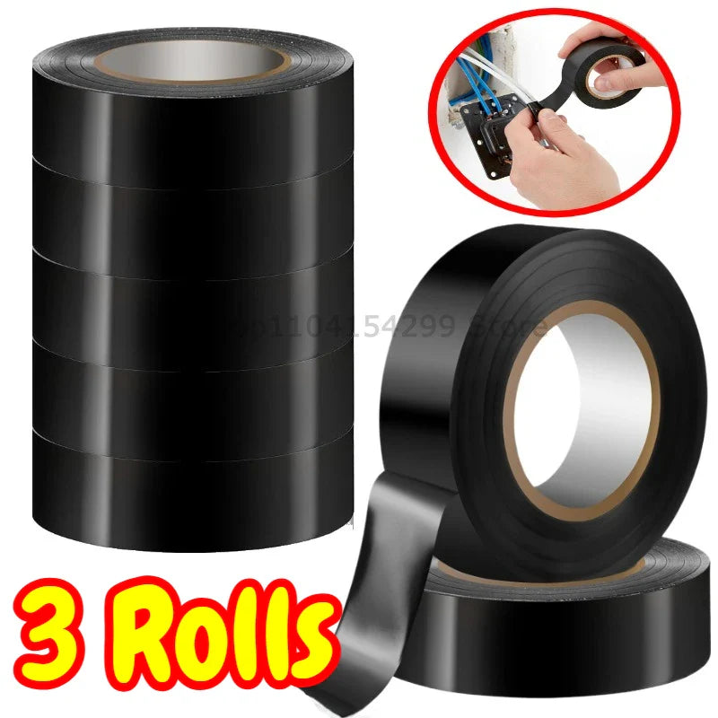 Black PVC Flame-Retardant Electrical Insulation Tape 6m/10m