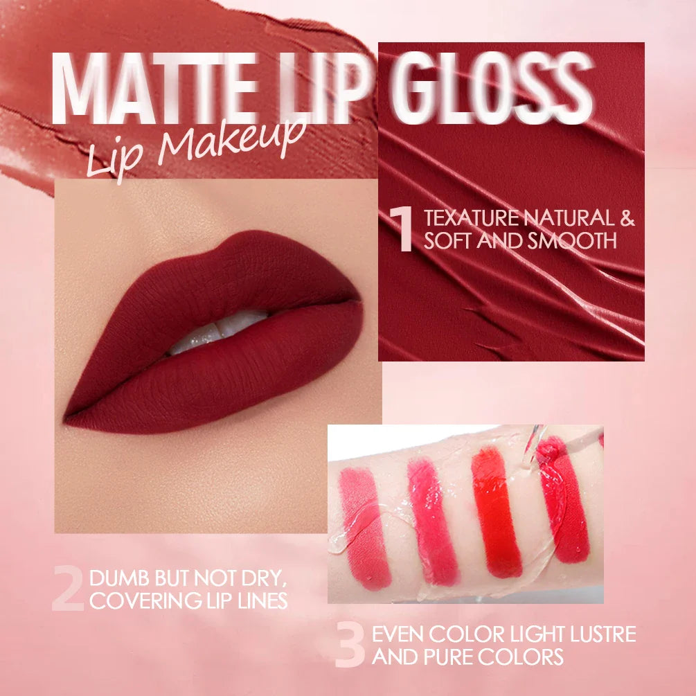 QiBest Velvet Matte Liquid Lipstick – Waterproof & Long-Lasting