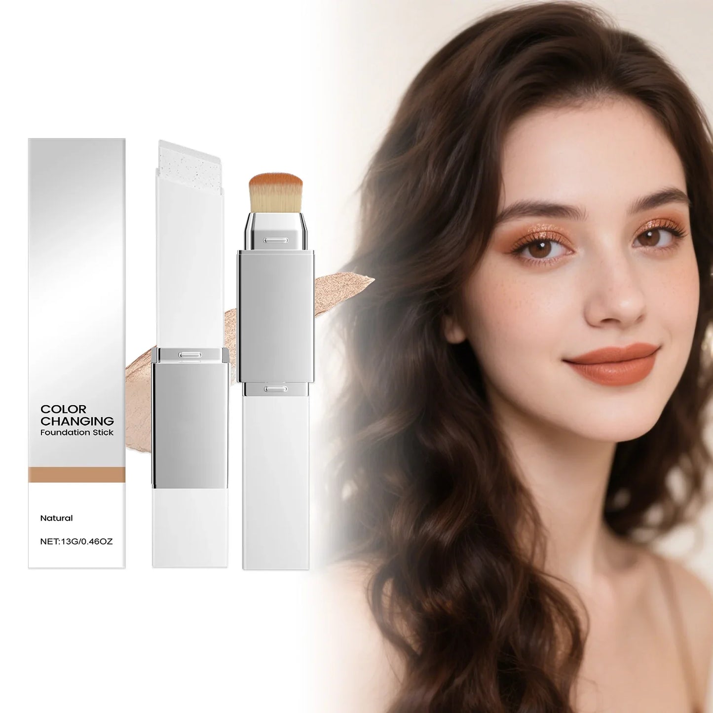2-in-1 Color-Changing Foundation Stick | Matte Natural Finish