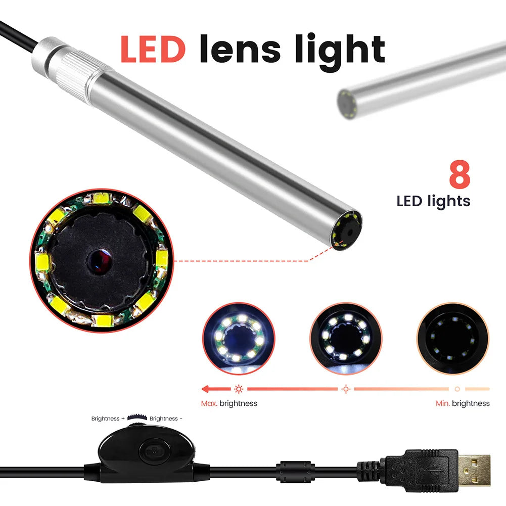 Usb Pen Style High-Definition Digital Electron Microscope Electronic Magnifying Glass Circuit Board Repair Peaceful Pleasures Health and Wellness
